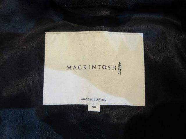 【中古】マッキントッシュ MACKINTOSH コート ブラック メルトン ショートトレンチコート 40 GM-005F-2K-3H メンズ_4