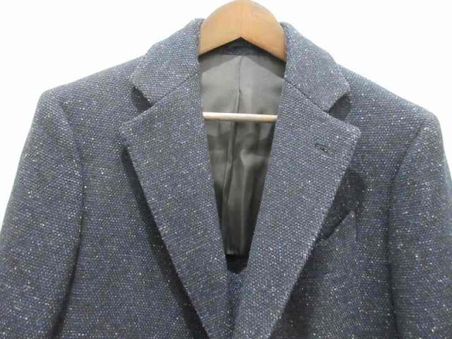 中古】ラルディーニ LARDINI コート チェスターコート ネイビー 50