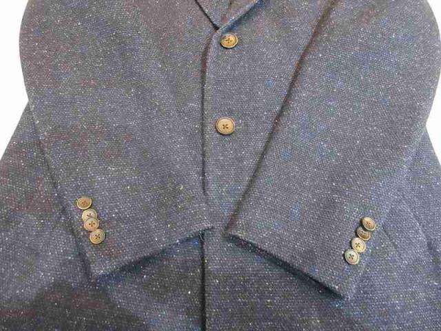 中古】ラルディーニ LARDINI コート チェスターコート ネイビー 50