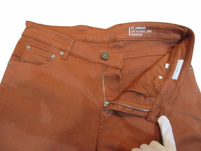 【中古】未使用品 ピーティートリノ PT TORINO チノパン ストレッチ テラコッタ SWING 30 メンズ_3