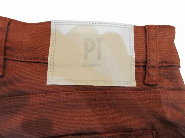 【中古】未使用品 ピーティートリノ PT TORINO チノパン ストレッチ テラコッタ SWING 30 メンズ_4