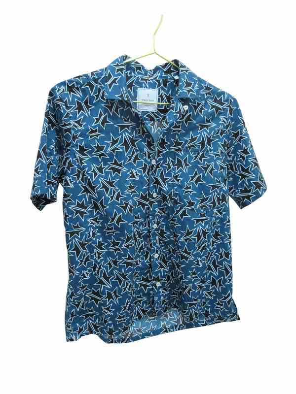【中古】未使用品 OSVALD TRUCCHI シャツ 半袖 メンズ