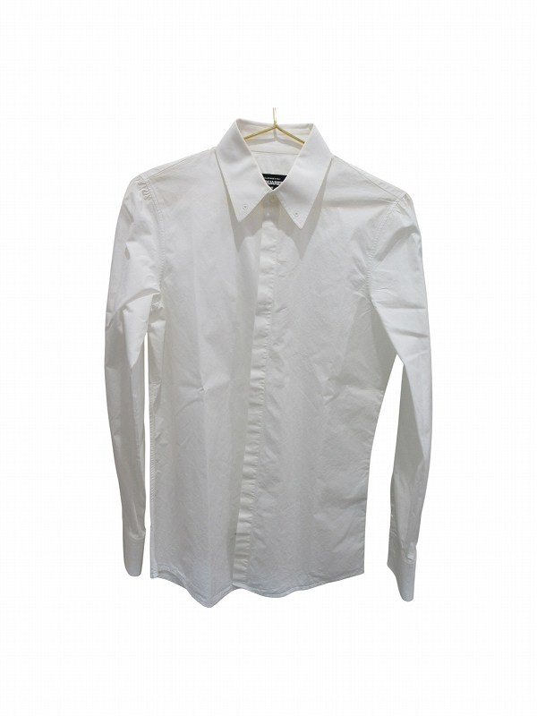 【中古】ディースクエアード DSQUARED2 シャツ 長袖 ホワイト 46 レディース