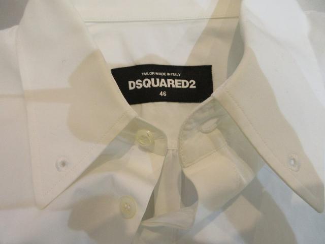【中古】ディースクエアード DSQUARED2 シャツ 長袖 ホワイト 46 レディース_2