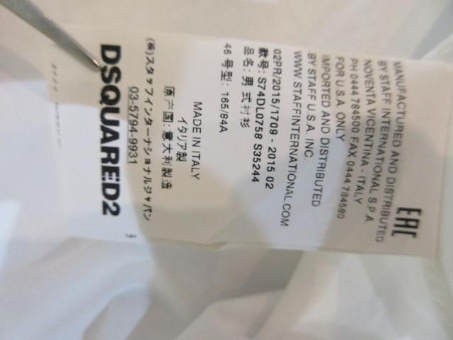 【中古】ディースクエアード DSQUARED2 シャツ 長袖 ホワイト 46 レディース_3