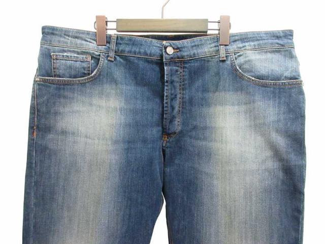 【中古】未使用品 アントレアミ ENTRE AMIS デニム ジーンズ インディゴ 46インチ メンズ_1