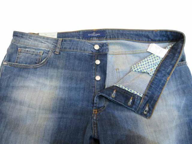 【中古】未使用品 アントレアミ ENTRE AMIS デニム ジーンズ インディゴ 46インチ メンズ_3