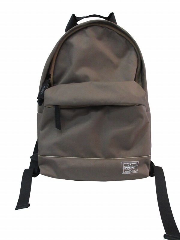中古】ポーター PORTER リュックサック ムースデイパック グレージュ S