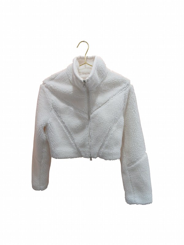 【中古】alo aloボアブルゾンホワイト レディース