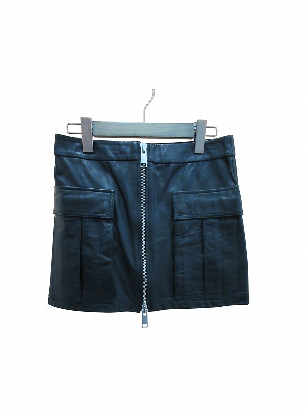 【中古】GRLFRND GRLFRNDレザースカート レディース