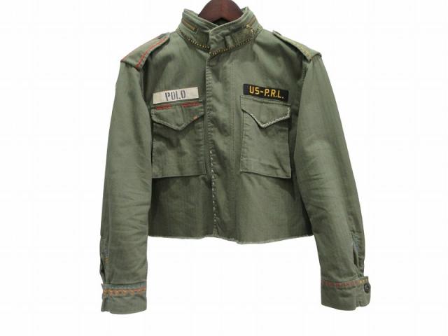 【中古】ポロ バイ ラルフローレン Polo by Ralph Lauren M-65 ジャケット カーキ XS レディース