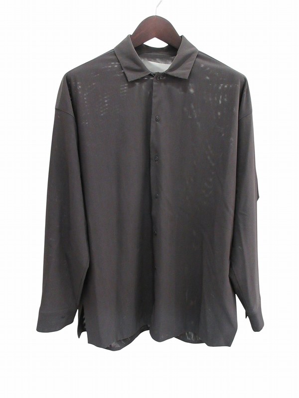【中古】ワングラビティー one gravity シャツ 長袖 ナイロン グレー Lサイズ メンズ