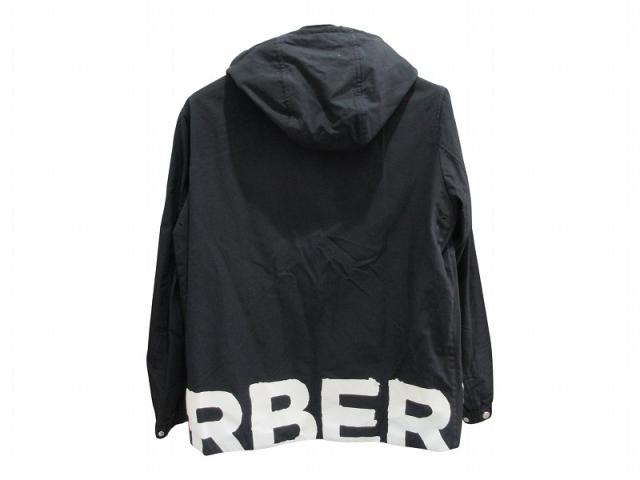 【中古】バーバリー BURBERRY ブルゾン ナイロン ブラック Sサイズ メンズ_1