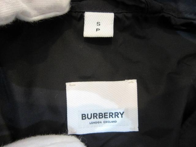 【中古】バーバリー BURBERRY ブルゾン ナイロン ブラック Sサイズ メンズ_2