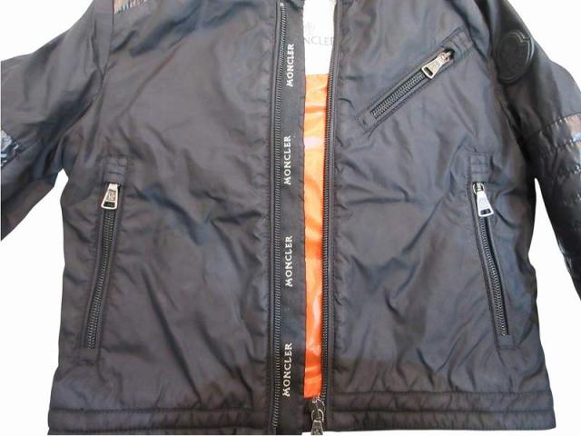 【中古】モンクレール MONCLER ブルゾン 上着 キッズ 男の子 ブラック 4A ナイロン キッズ_3