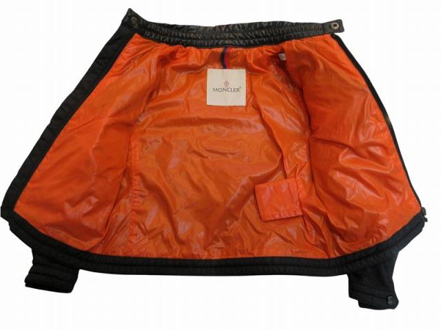 【中古】モンクレール MONCLER ブルゾン 上着 キッズ 男の子 ブラック 4A ナイロン キッズ_4