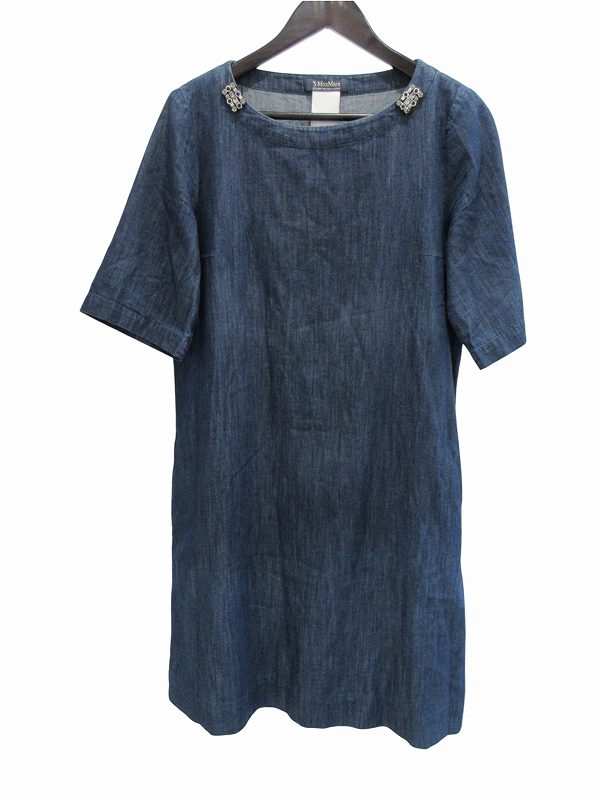 【中古】Sマックスマーラ 'S Max Mara ワンピース ロング インディゴ 42サイズ レディース