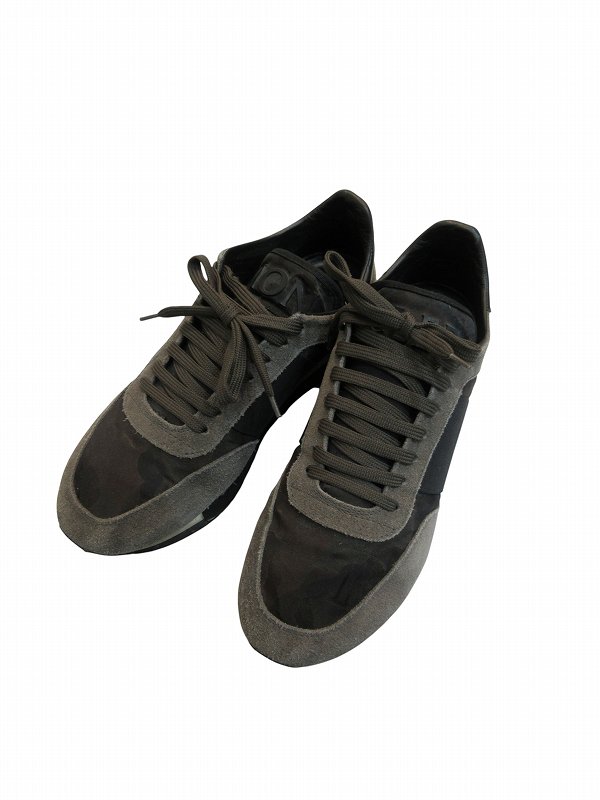【中古】モンクレール MONCLER スニーカー カモフラ 42サイズ メンズ