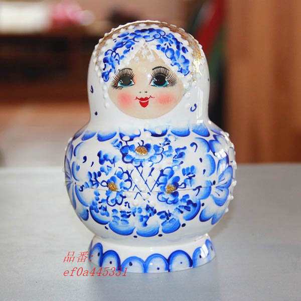 マトリョーシカ ロシア 人形 民芸品 土産物 手作り人形 洋風 オブジェ