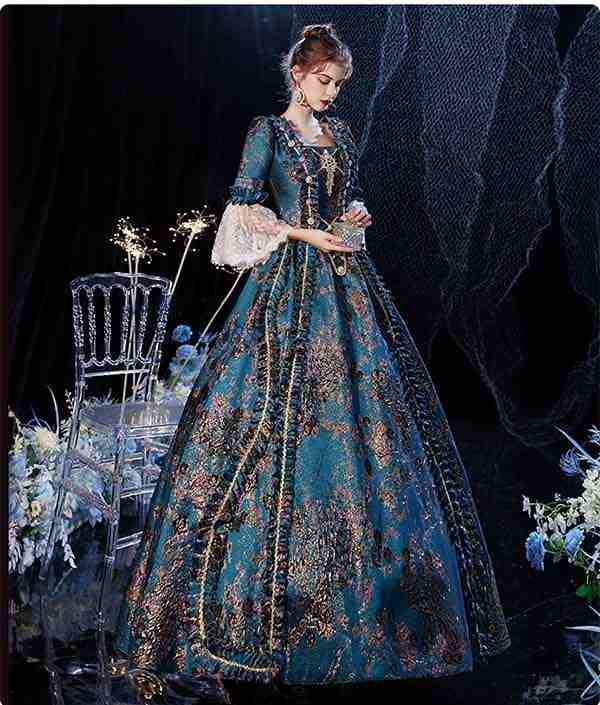 貴婦人 貴族 ドレス 中世ヨーロッパ お姫様 女王様ドレス ロングドレス