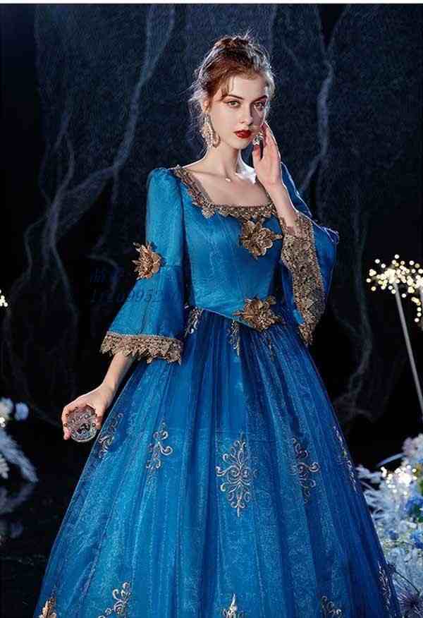 貴婦人 貴族 ドレス 中世ヨーロッパ お姫様 女王様ドレス ロングドレス 