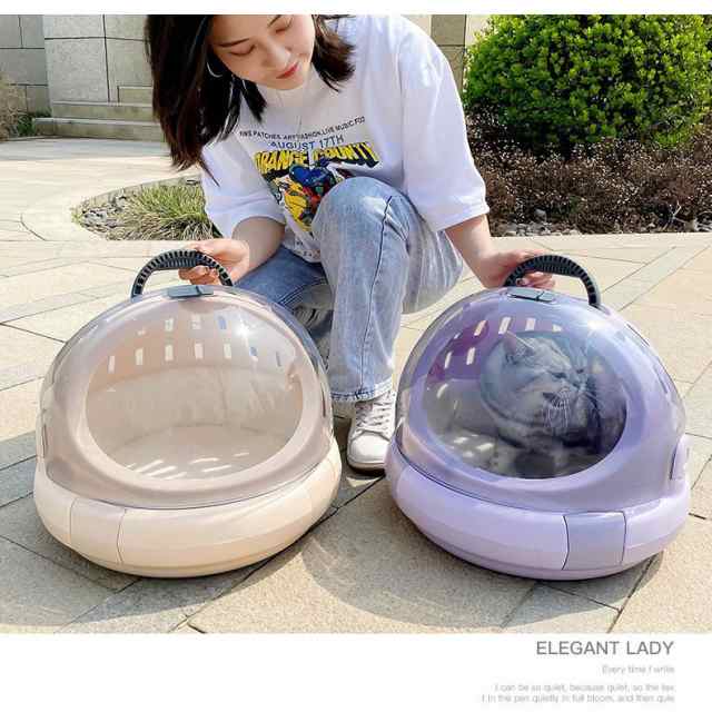 猫 キャリーバッグ ペットバッグ 通気性 小型犬 猫用 ケース 宇宙船