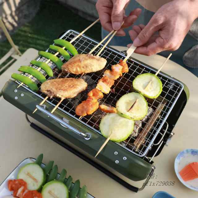 バーベキューコンロ 折りたたみ BBQ ステンレス鋼 コンロ 小型 グリル