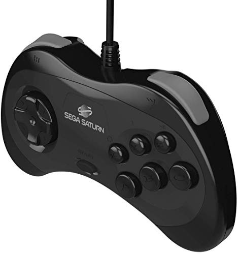 セガ公認 サターン ゲームパッド コントローラー Official Sega Saturn Usb Controller 8 Button Arcade Pad Black For Pc Mac Steamの通販はau Pay マーケット Grass Land Online