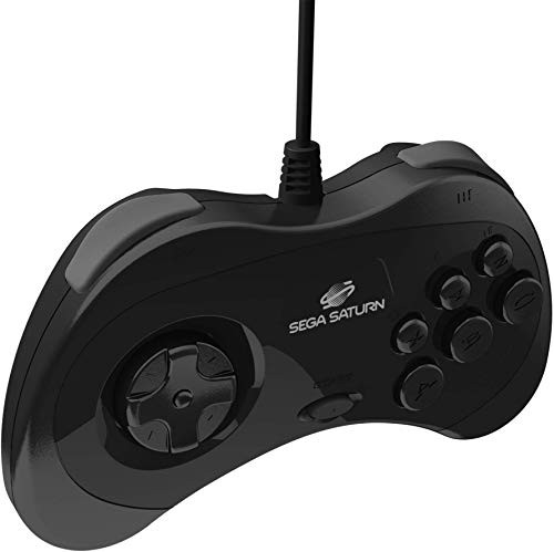 セガ公認 サターン ゲームパッド コントローラー Official Sega Saturn Usb Controller 8 Button Arcade Pad Black For Pc Mac Steamの通販はau Pay マーケット Grass Land Online