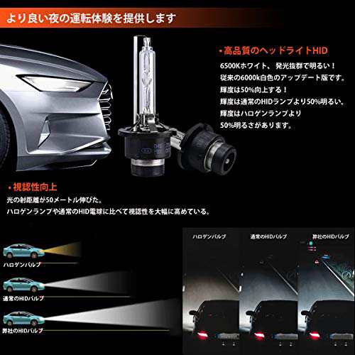 Briteye まぶしい ヘッドライト D4s Hid バルブ 35w 高品質 純正交換用 バルブ 6500k 12v 車用 2個入り の通販はau Pay マーケット Ajプラザ２号店