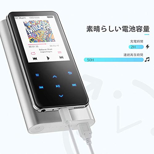 Agptek Mp3プレーヤー Bluetooth4 1 デジタルオーディオプレーヤー 2 4