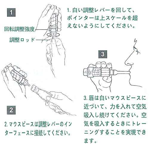 呼吸強化訓練器 横隔膜 呼吸筋 心肺機能鍛える器具の通販はau Pay マーケット よろずやウェブマート