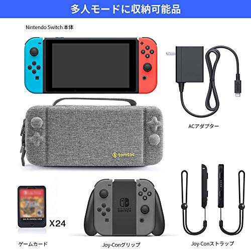 Tomtoc Nintendo Switch 対応 専用ケース 持ち運び キャリングケース ハードポーチ 大容量 ゲームカード24枚 任天堂 スイッチ アクの通販はau Pay マーケット グッドプライス 本店