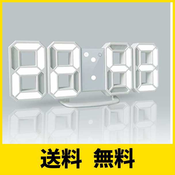 Yabae デジタル時計 Ledデジタル 目覚まし時計 時計 壁掛け 3d Led Wall Clock 置き時計 置時計 おしゃれ 多機能 明るさ調整 スヌーの通販はau Pay マーケット ルミナスエイト