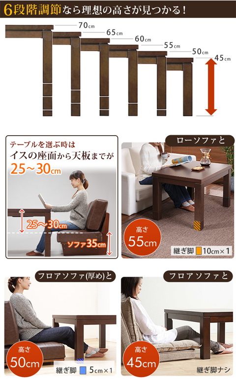 こたつ ハイタイプ ダイニングこたつ 4点セット [こたつ本体+こたつ布団+肘付き回転椅子2脚] 正方形 80x80cm こたつテーブル リビングの通販は
