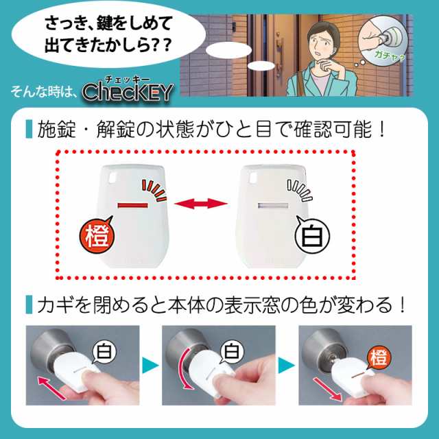 77％以上節約 美和ロック ChecKEY カギの閉め忘れ防止 M00023-0