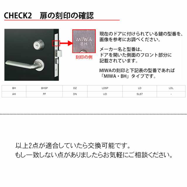 玄関取替交換用シリンダーＭＩＷＡ（ミワ）　PRシリンダー - 1