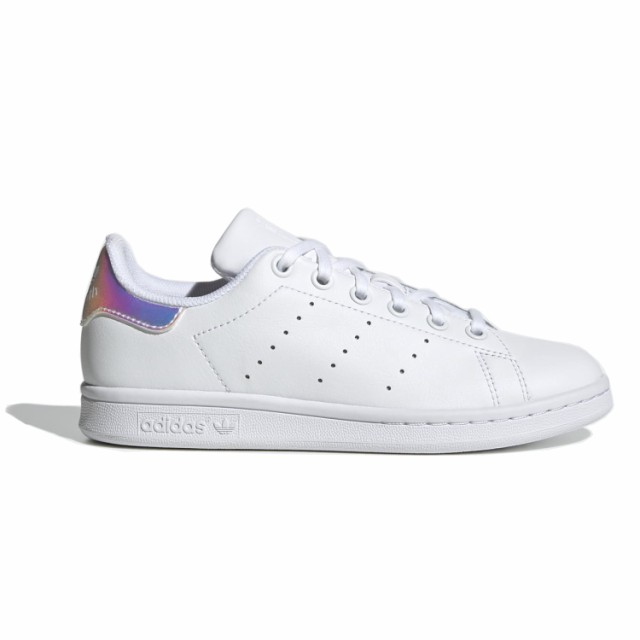 [アディダス] スタンスミス J [STAN SMITH J] ホワイト/ホワイト/メタリックシルバー FU6673 日本国内正規品