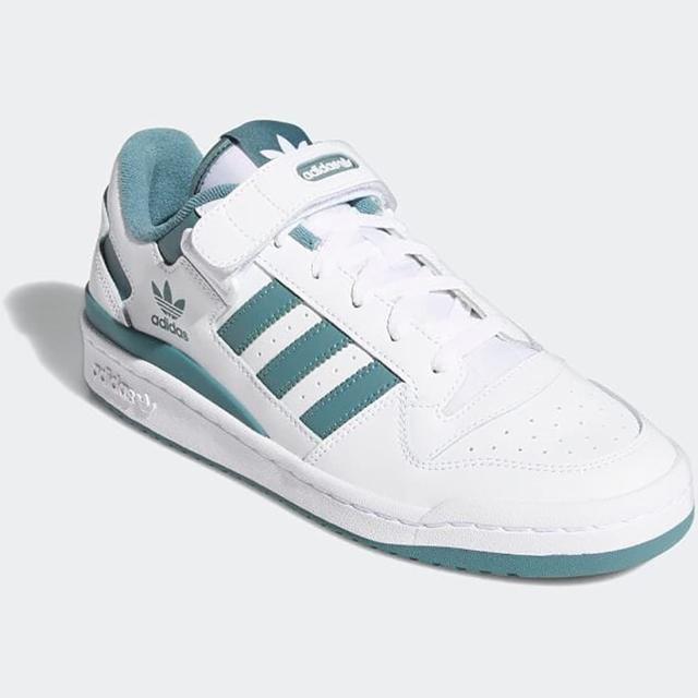 [アディダス] フォーラム ロー [FORUM LOW] フットウェアホワイト/フットウェアホワイト/ヘイジーエメラルド  FY7758 日本国内正規品 の通販は