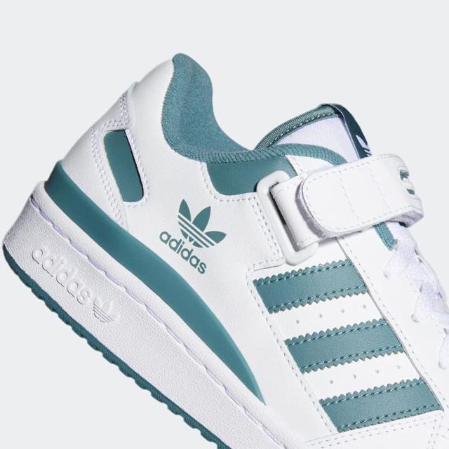 [アディダス] フォーラム ロー [FORUM LOW] フットウェアホワイト/フットウェアホワイト/ヘイジーエメラルド  FY7758 日本国内正規品 の通販は