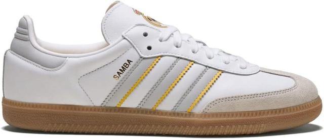 [アディダス] サンバ レアル・マドリード シューズ [SAMBA REAL MADRID SHOES] クラウドホワイト/ライトソリッドグレー/ガム JQ4038