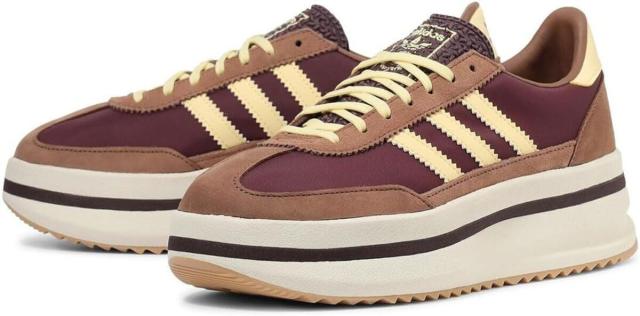 [アディダス] SL 72 スタック W [W SL 72 STACK W] ブラウン/ワインレッド/クリーム JQ6420