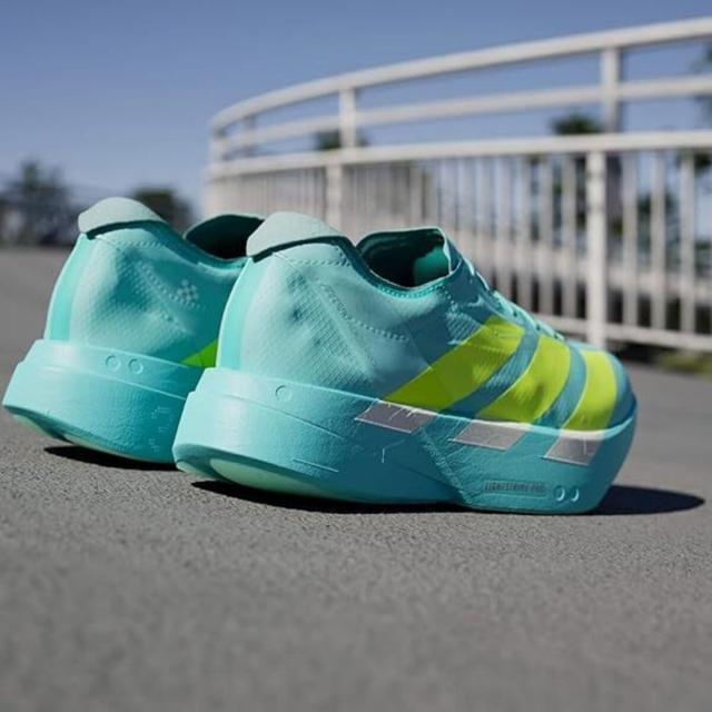 [アディダス] アディゼロ アディオス プロ 4 [ADIZERO ADIOS PRO 4] ブルー/ルシッドレモン/ミントトン JR1251_4