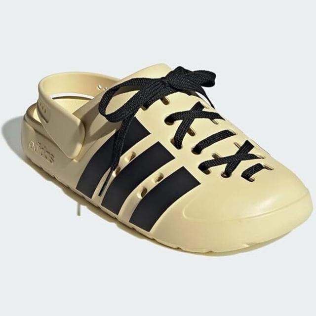 [アディダス] アディレッタ クロッグ 2.0 [ADILETTE CLOG 2.0] ワームバニラ/コアブラック/ゴールドメタリック JR4026 アディダス] アディレッタ クロッグ 2.0 [ADILETTE CLOG 2.0] ワーム