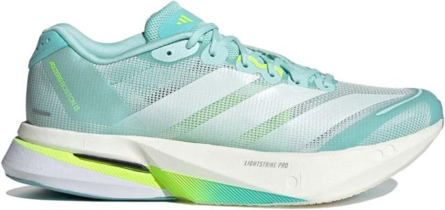 [アディダス] アディゼロ ボストン 13 [W ADIZERO BOSTON 13] ブルー/ゼロメタリック/ルーシッドレモン JS4957