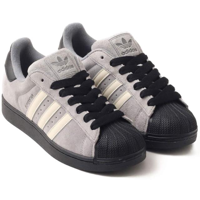 [アディダス] スーパースター II [SUPERSTAR II] Grey Three/Cream White/Core Black JQ3222