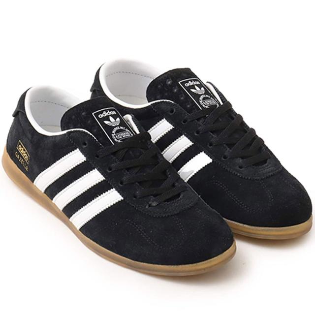 [アディダス] ガゼル ロー プロ W [GAZELLE LOW PRO W] コアブラック/ホワイト/ガム JR8886