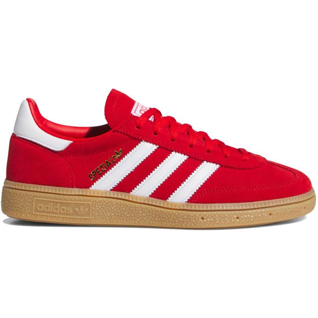 [アディダス] ハンドボール スペツィアル W [HANDBALL SPEZIAL W] ベタースカーレット/クラウドホワイト/ゴールドメタリック KJ3806