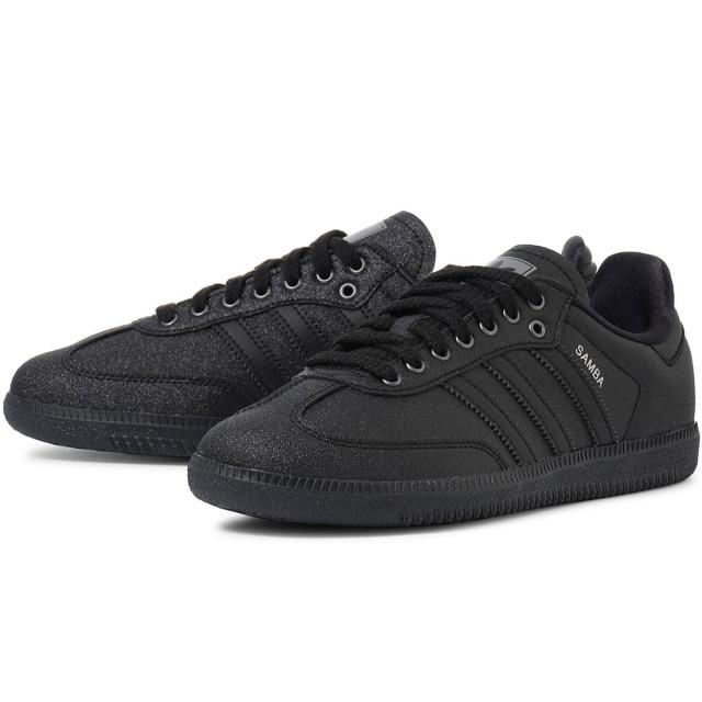 [アディダス] サンバ OG W [W SAMBA OG W] ブラック/コアブラック/マットシルバー KI6265