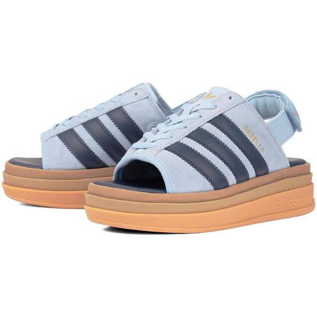 [アディダス] ガゼル ボールド サンダルW [W GAZELLE BOLD SANDAL W] クリアスカイ/ナイトインディゴ/ゴールドメタリック KI8583